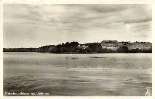 Ak Finowfurt Schorfheide in der Mark, Naturfreundehaus am Uedersee