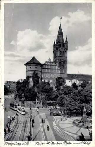 Ak Kaliningrad Königsberg Ostpreußen, Kaiser-Wilhelm-Platz, Schloss