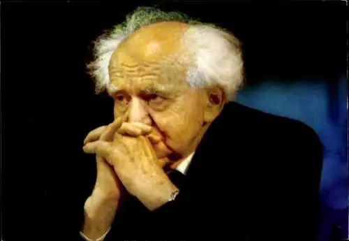 Ak David Ben Gurion, Ministerpräsident von Israel, Portrait