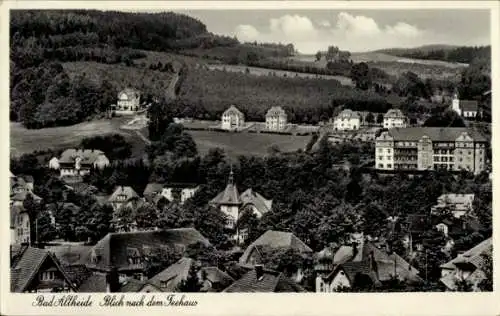 Ak Polanica Zdrój Bad Altheide Schlesien, Blick nach dem Teehaus