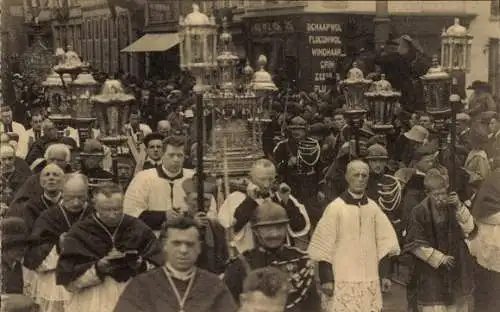 Ak Bruges Brügge Flandern Westflandern, Procession du St. Sang