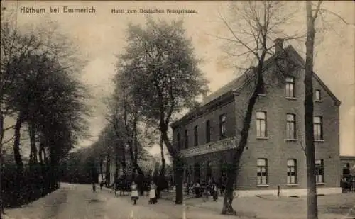 Ak Hüthum Emmerich am Niederrhein, Hotel zum Deutschen Kronprinzen