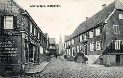 Ak Hückeswagen im Oberbergischen Kreis, Marktstraße