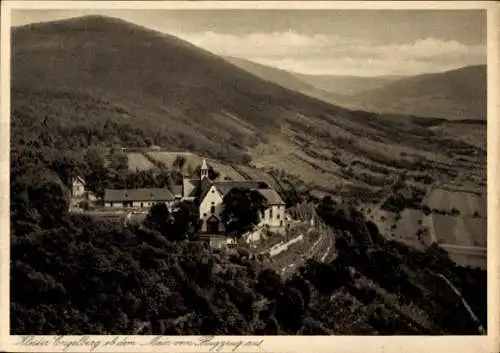 Ak Großheubach am Main Unterfranken, Kloster Engelberg, Fliegeraufnahme