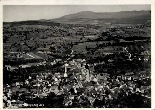 Ak Kirchen Hausen Geisingen in Baden, Fliegeraufnahme