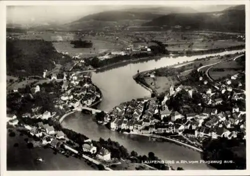 Ak Laufenburg am Hochrhein, Schluchseewerk, Stadtbild, Rhein, Straßen, Brücke, Bäume, Häuser, ...