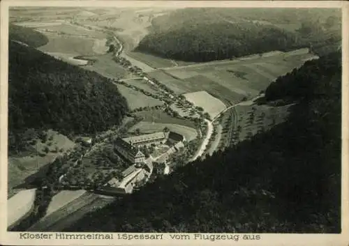 Ak Spessart Ettlingen in Baden, Fliegeraufnahme, Kloster Himmelthal