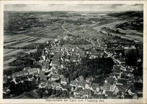 Ak Stammheim Calw im Schwarzwald, Fliegeraufnahme