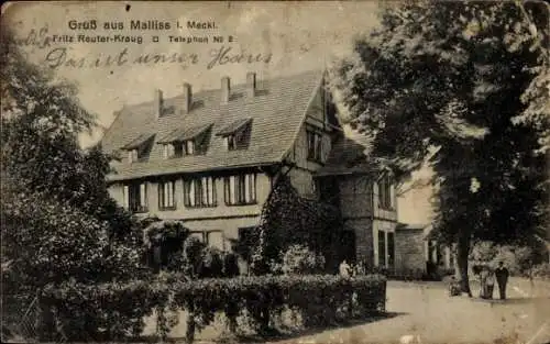 Ak Malliss Malliß in Mecklenburg, Fritz Reuter Kraug