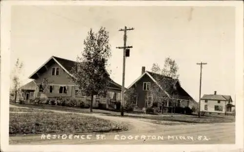 Foto Ak Edgerton Minnesota USA, Residence St.