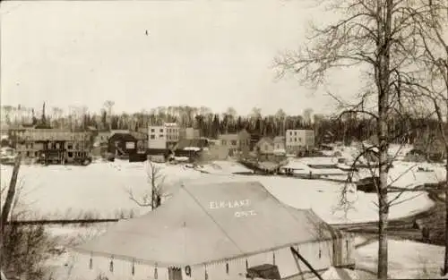 Foto Ak Elk Lake Ontario Kanada, Winteransicht