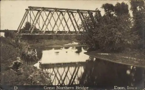 Foto Ak Doon Iowa USA, Great Northern Bridge