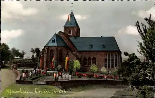 Ak Konzen Monschau Montjoie in der Eifel, Pfarrkirche