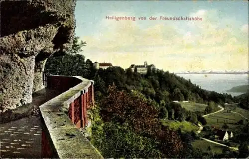 Ak Heiligenberg in Baden, Panorama, Blick von der Freundschaftshöhe