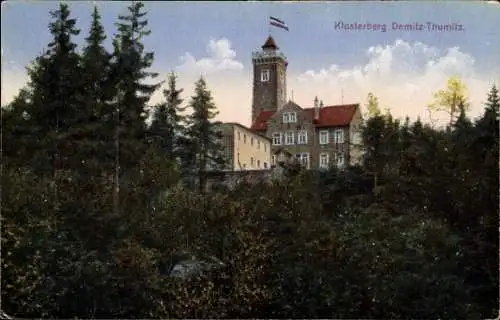 Ak Demitz Thumitz in Sachsen, Klosterberg, Turm