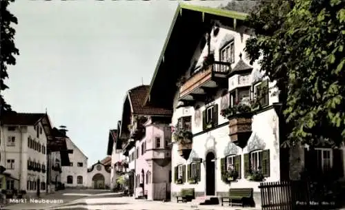 Ak Neubeuern in Oberbayern, Nordtor, Straßenansicht