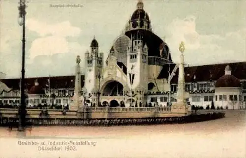 Ak Düsseldorf am Rhein, Industrie und Gewerbeausstellung 1902, Hauptindustriehalle