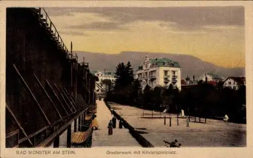 Ak Bad Münster Ebernburg am Stein, Gradierwerk, Ort