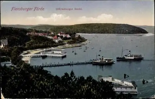 Ak Glücksburg Ostsee, Glücksburger Bucht, Flensburger Förde