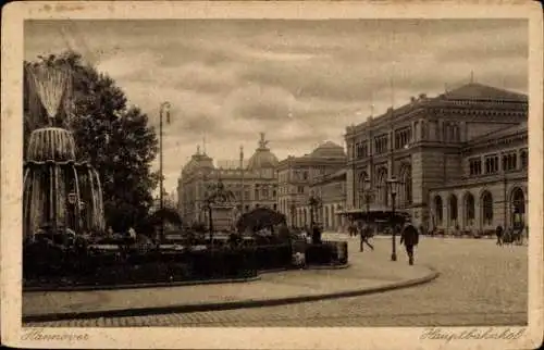 Ak Hannover in Niedersachsen, Hauptbahnhof