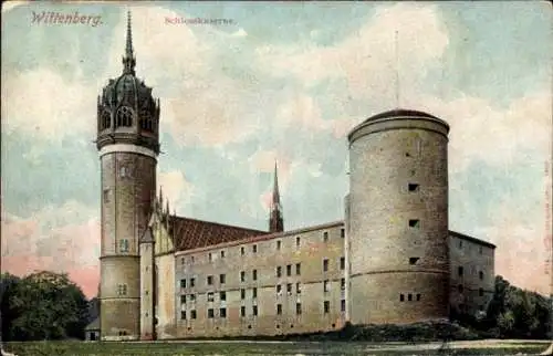 Ak Lutherstadt Wittenberg, Schlosskaserne