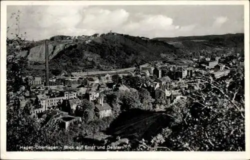 Ak Oberhagen Hagen in Westfalen, Blick auf Emst und Deistern