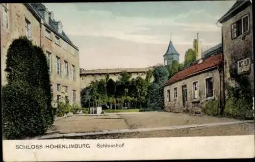 Ak Hagen in Westfalen, Schloss Hohenlimburg, Schlosshof