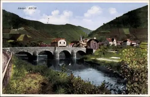 Ak Rech an der Ahr, Partie mit der Steinbrücke