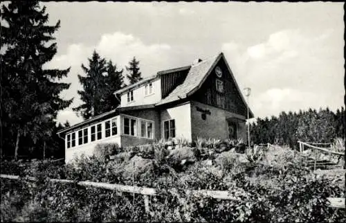 Ak Bad Lauterberg im Harz, Kneipp Heilbad, Weinberghütte, Naturfreundehaus