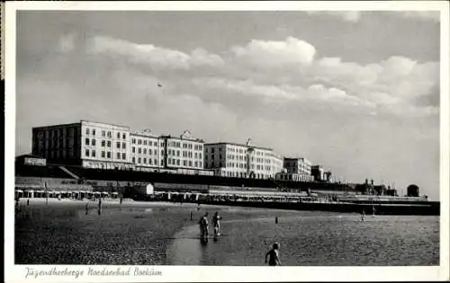 Ak Nordseebad Borkum in Ostfriesland, Jugendherberge