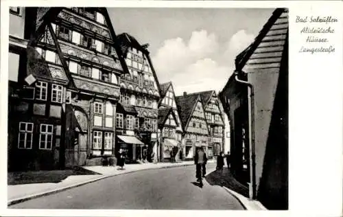 Ak Bad Salzuflen in Lippe, Altdeutsche Häuser, Langestraße