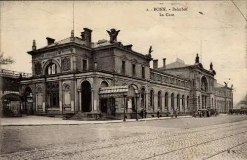 Ak Bonn am Rhein, Bahnhof