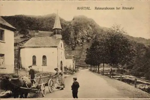 Ak Reimerzhoven Altenahr im Ahrtal, Straßenpartie, Ahrtal, Kapelle