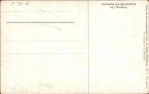 Künstler Ak Hoffmann, H., Freiburg im Breisgau, Kaiserstraße mit Martinstor