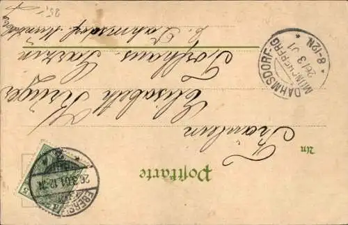 Passepartout Ak Eberswalde in der Mark, Eisenbahnstraße, J.P. Duvinage