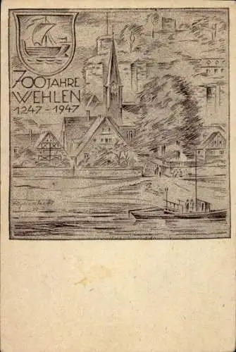 Künstler Ak Rupprecht, Th. C., Wehlen an der Elbe Sächsische Schweiz, 700. Stadtjubiläum