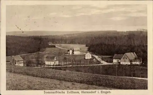 Ak Hermsdorf im Osterzgebirge, Zollhaus