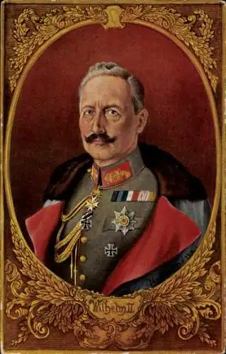 Künstler Ak Santho, N., Kaiser Wilhelm II. in Uniform