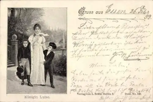 Künstler Ak König Luise Mecklenburg Strelitz, Ehefrau von Friedrich Wilhelm III.