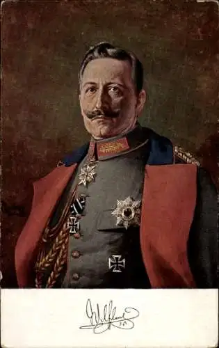 Künstler Ak Swierzy, R., Kaiser Wilhelm II., Portrait