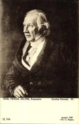 Künstler Ak Karl Friedrich Zelter, Komponist, Ackermann 1798