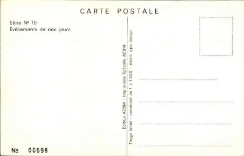 Künstler Ak Lech Walesa au 1er Congres National des Syndicats polonnais Solidarite, 1981