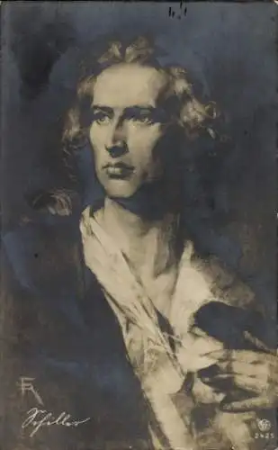 Künstler Ak Schriftsteller Friedrich von Schiller, Portrait