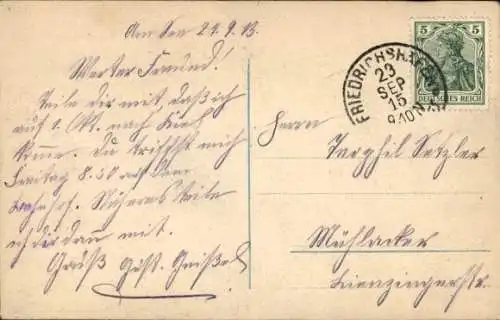 Ak Seemannslos, Kriegsschiffe im Gefecht, Sturm