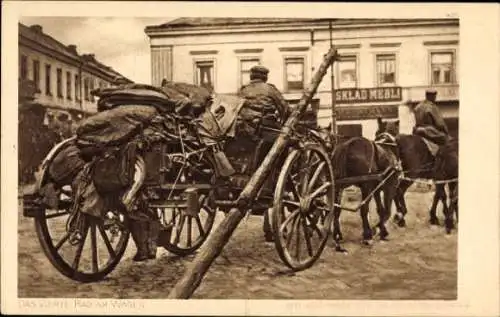 Ak Ostpreußenhilfe, Viertes Rad am Wagen, I. WK