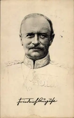 Ak König Friedrich August III. von Sachsen, Portrait, Uniform