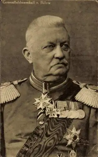 Ak Generalfeldmarschall von Bülow, Portrait