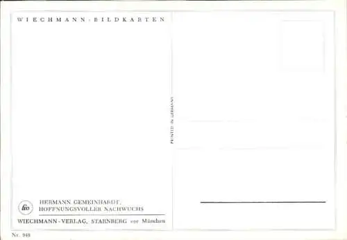 Künstler Ak Gemeinhardt, Hermann, Hoffnungsvoller Nachwuchs, Hirschkuh