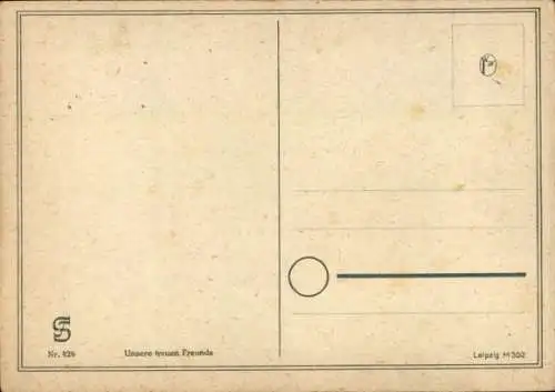 Künstler Ak Merker, W., Bernhardiner, Hundeportrait