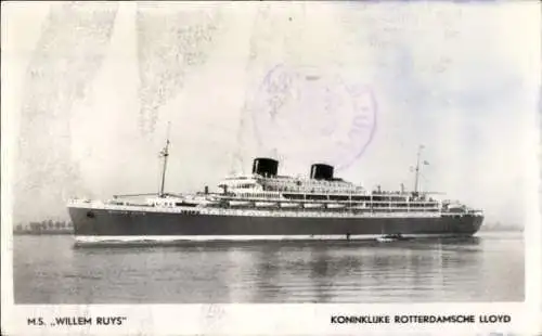 Ak MS Willem Ruys, Koninklijke Rotterdamsche Lloyd